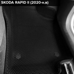 3D коврики EVA с бортами Skoda Rapid II (2020-н.в.)