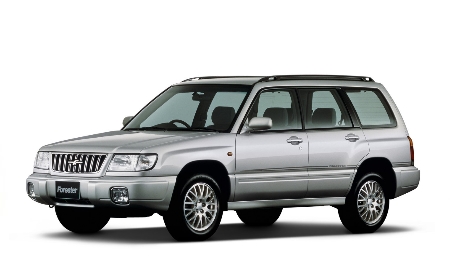 2D коврики EVA в салон и багажник  на Subaru Forester I SF, правый руль (1997-2002)