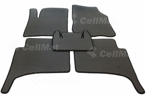 2D коврики EVA Volkswagen Touareg I 2-ух зонный климат контроль (2002-2010)