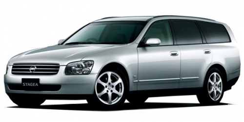 2D коврики EVA в салон на Nissan Stagea II M35 универсал, правый руль (2001-2007)