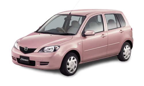 2D коврики EVA в салон  на Mazda Demio II DY, правый руль (2002-2007)