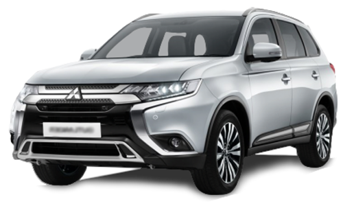 2D коврики EVA в салон и багажник на Mitsubishi Outlander III рестайлинг 5 мест (2014-н.в.)