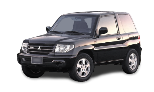 2D коврики EVA в салон на Mitsubishi Pajero iO 3D левый руль (1998-2007)