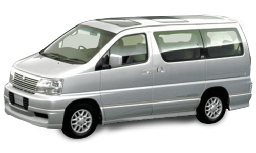 2D коврики EVA в салон и багажник на Nissan Elgrand I C50 правый руль (1997-2002)