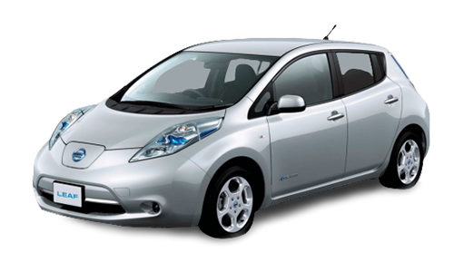 2D коврики EVA в салон и багажник на Nissan Leaf I, правый руль (2010-2017)