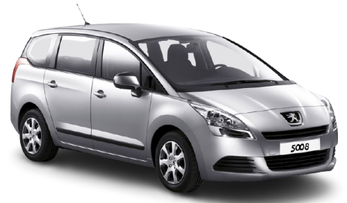 2D коврики EVA в салон и багажник на Peugeot 5008 I, 5 мест (2009-2016)