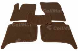 2D коврики EVA в салон и багажник на Porsche Cayenne II 958 (2010-2018)