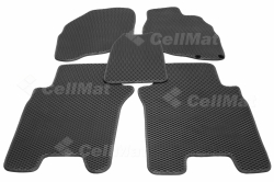 2D коврики EVA в салон и багажник на Honda Fit I, правый руль (2001-2008)