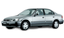 2D коврики EVA в салон на Honda Civic VI седан, правый руль (1995-2002)
