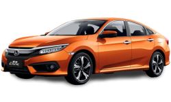 2D коврики EVA в салон и багажник на Honda Civic X хэтчбек (2015-н.в.)