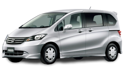 2D коврики EVA в салон и багажник на Honda Freed I, правый руль, с диваном на 2-ом ряду (2008-2016)