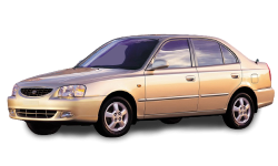 2D коврики EVA в салон и багажник  на Hyundai Accent II (1999-2012)