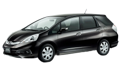 2D коврики EVA в салон и багажник на Honda Fit Shuttle I GP/GG гибрид, правый руль (2011-2015)